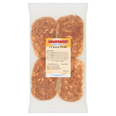Adkins Bakery 4 Cheese Ovals (1 x 4pk)