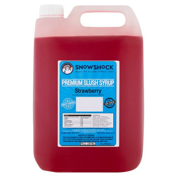 Snowshock Strawberry Premium Slush Syrup 5 Litres (4 x 5ltr)