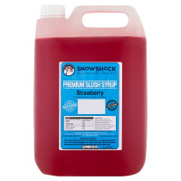 Snowshock Strawberry Premium Slush Syrup 5 Litres (1 x 5ltr)