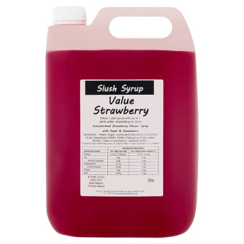 Strawberry Slush Syrup 5ltr (4 x 5ltr)