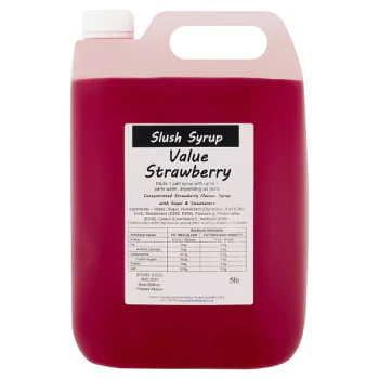 Strawberry Slush Syrup 5ltr (1 x 5ltr) Strawberry Slush Syrup 5ltr (1 x 5ltr)
