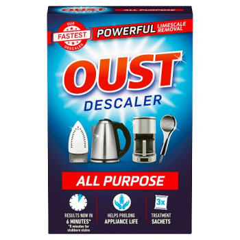 Oust All Purpose  Descaler 3 x 25ml Sachets  (6 x 3pk)