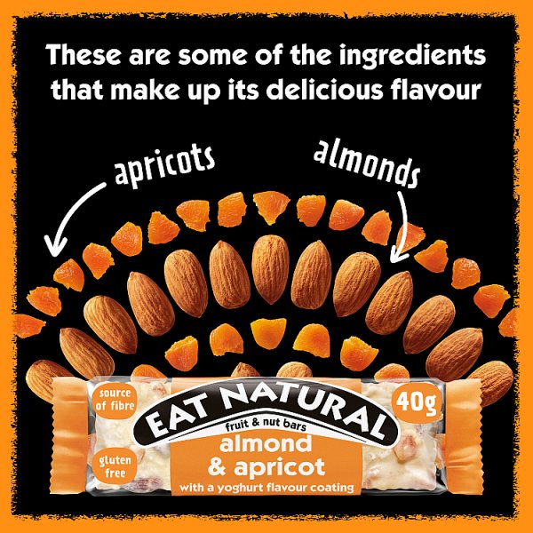 Eat Natural Almond & Apricot with a Yoghurt Coating Fruit & Nut Bars 40g (12 x 40g) Eat Natural Almond & Apricot with a Yoghurt Coating Fruit & Nut Bars 40g (12 x 40g)