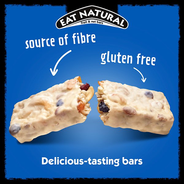Eat Natural Cashew & Blueberry with a Yoghurt Coating Fruit & Nut Bars 40g (12 x 40g) Eat Natural Cashew & Blueberry with a Yoghurt Coating Fruit & Nut Bars 40g (12 x 40g)