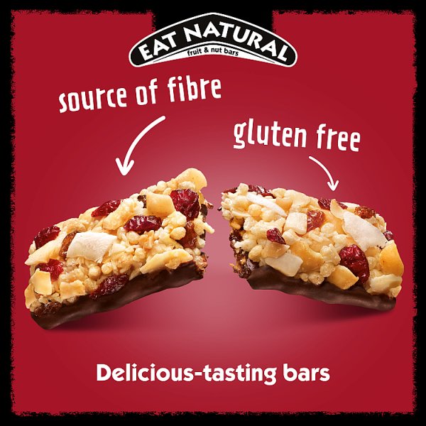 Eat Natural Dark Chocolate with Cranberries & Macadamias Fruit & Nut Bars 40g (12 x 40g)