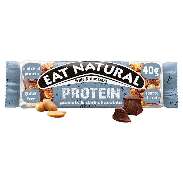 Eat Natural Protein Peanuts & Dark Chocolate Fruit & Nut Bars 40g (12 x 40g)