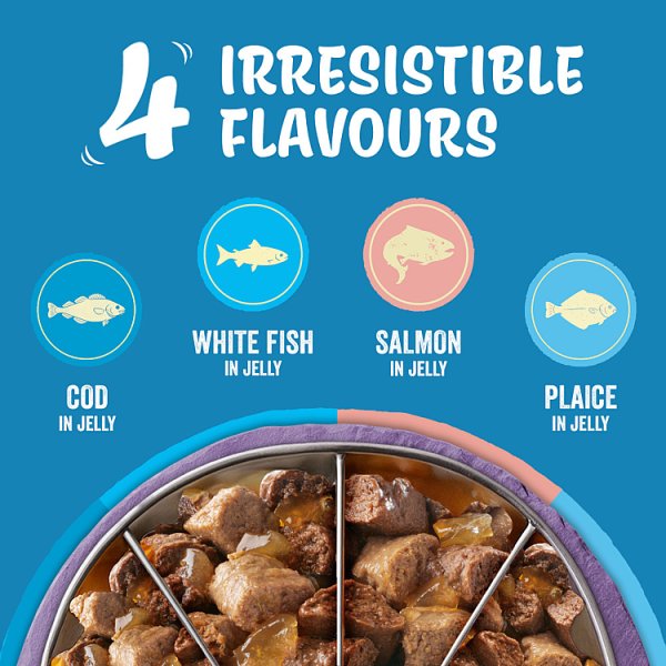 FELIX Original Fish Selection in Jelly Wet Cat Food 12x85g PMP (4 x 12x85g)
