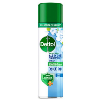 Dettol All-In-One Disinfectant Spray, Crisp Linen 300ml (6 x 300ml) Dettol All-In-One Disinfectant Spray, Crisp Linen 300ml (6 x 300ml)