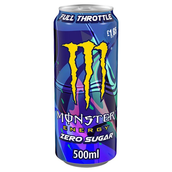 Monster Energy Drink Full Throttle Zero Sugar 500ml (12 x 500ml)