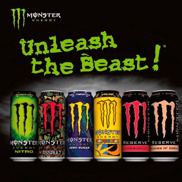 Monster Energy Drink Full Throttle Zero Sugar 500ml (12 x 500ml)