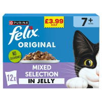 FELIX Original Senior Mixed Selection in Jelly Wet Cat Food 12x85g PMP (4 x 12x85g)