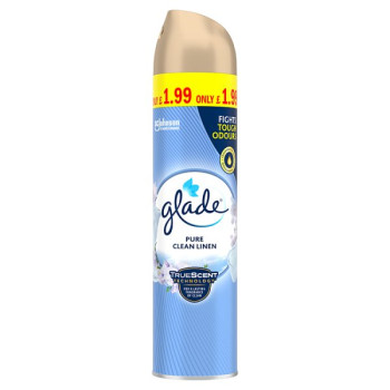 Glade Aerosol Air Freshener Clean Linen 300ml (12 x 300ml)