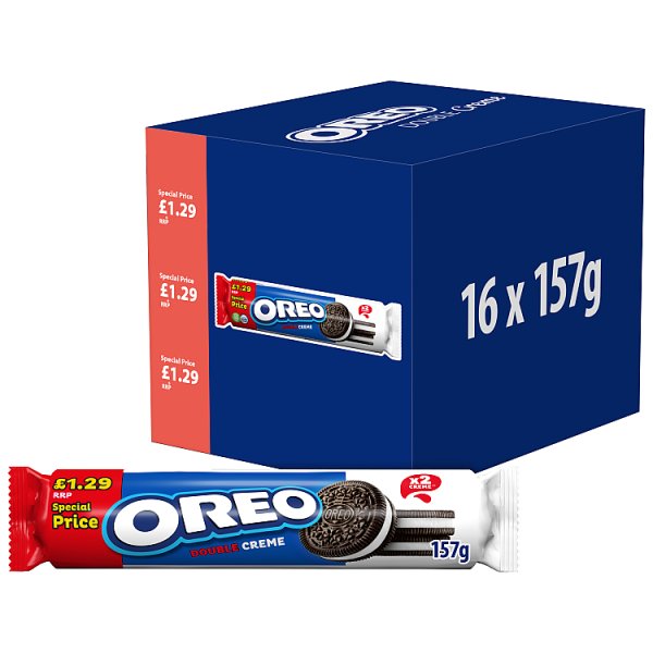 OREO Double Creme Vanilla Sandwich Biscuits 157g