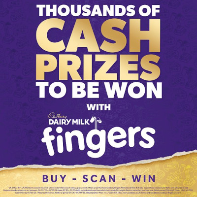 Cadbury Dairy Milk Fingers Milk Chocolate Covered Biscuits 114g (12 x 114g)