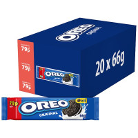 OREO Original Vanilla Sandwich Biscuit Snack Pack 66g (20 x 66g)