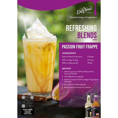 DaVinci Gourmet Liquid Frappe Base Syrup 1l (6 x 1ltr)