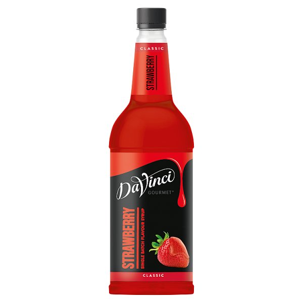 DaVinci Gourmet Classic Strawberry Single Batch Flavour Syrup 1L (1 x 1ltr)