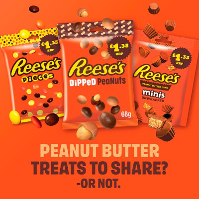 Reese's Peanut Butter Pieces 68g (16 x 68g)