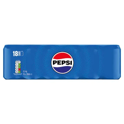 Pepsi Cola Cans 18 x 330ml (1 x 18x330m) Pepsi Cola Cans 18 x 330ml (1 x 18x330m)