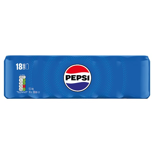 Pepsi Cola Cans 18 x 330ml (1 x 18x330m)