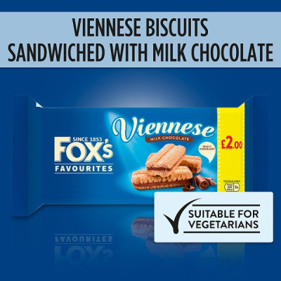 Fox's Viennese Milk Chocolate 120g (12 x 120g)