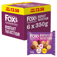 Fox's Favourites 9 Varieties Biscuit Selection 350g (6 x 350g)