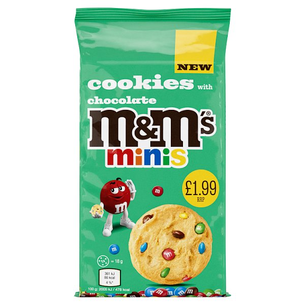M&M's Minis Cookies with Chocolate 144g (8 x 157g)