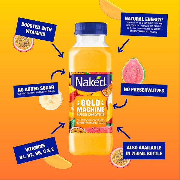 Naked Gold Machine Super Smoothie 300ml (9 x 300ml)