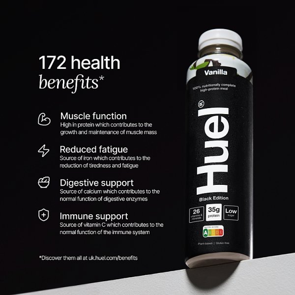 Huel Black Edition Vanilla 500ml (8 x 500ml)