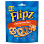 Flipz Cinnamon Bun Flavour Coated Pretzel Snacks 80g (12 x 80g)