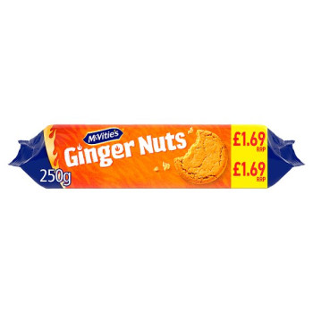 McVitie's Ginger Nuts Biscuits 250g (12 x 250g)