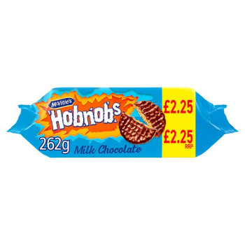 McVitie's Milk Chocolate Hobnobs Biscuits 262g (15 x 262g)