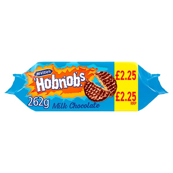 McVitie's Milk Chocolate Hobnobs Biscuits 262g (15 x 262g) McVitie's Milk Chocolate Hobnobs Biscuits 262g (15 x 262g)