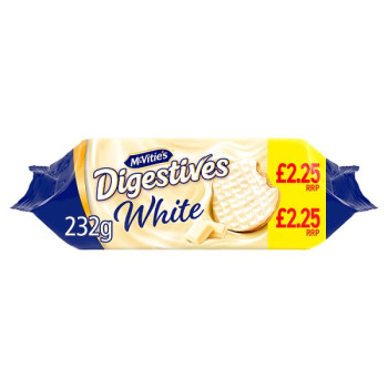 McVitie's White Digestive Biscuits 232g (12 x 232g)