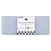 Cleaning Essentials 2 Ply Blue Centrefeed Rolls 6 Rolls (1 x 6pk)