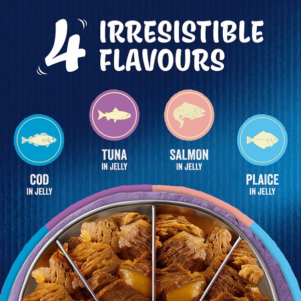FELIX As Good As it Looks Ocean Feasts Wet Cat Food 12x85g PMP (4 x 12X85G)
