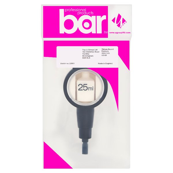 U Group Bar Delux Round Measure 25ml G.S. (1 x Sgl)