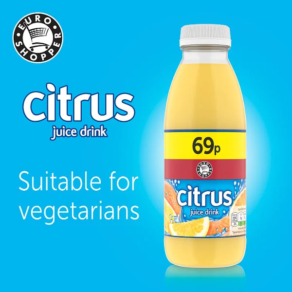 Euro Shopper Citrus Juice Drink 500ml (12 x 500ml)