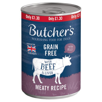 Butcher's Nourishing Food for Dogs with Beef & Liver 400g (12 x 400g)