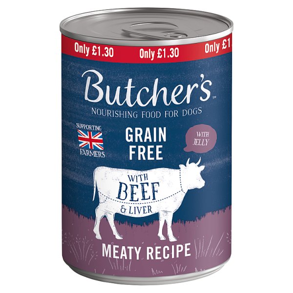 Butcher's Nourishing Food for Dogs with Beef & Liver 400g (12 x 400g)