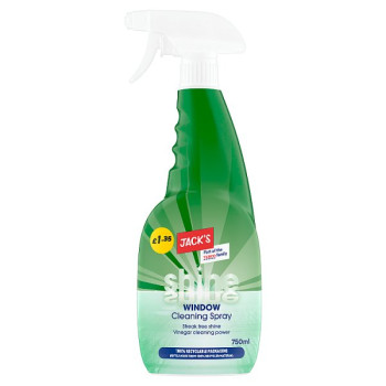 Jack's Shine Window Cleaning Spray 750ml (6 x 750ml) Jack's Shine Window Cleaning Spray 750ml (6 x 750ml)