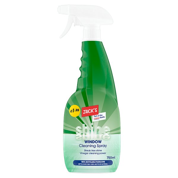 Jack's Shine Window Cleaning Spray 750ml (6 x 750ml)