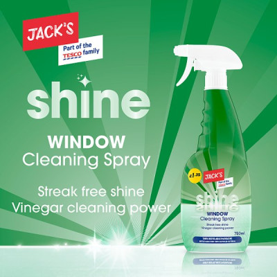 Jack's Shine Window Cleaning Spray 750ml (6 x 750ml)