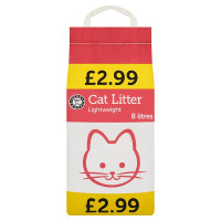 Euro Shopper Lightweight Cat Litter 8 Litres (1 x 8ltr)