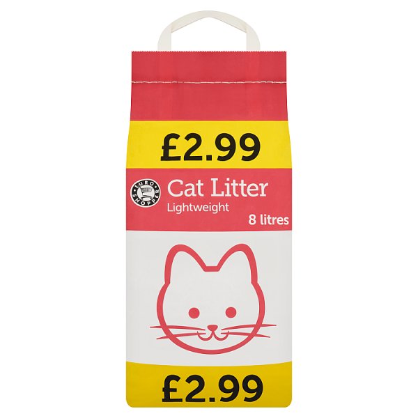 Euro Shopper Lightweight Cat Litter 8 Litres (1 x 8ltr)