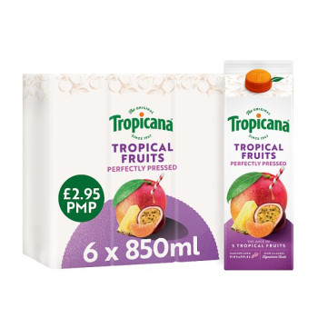 Tropicana Tropical Fruit Juice 850ml (6 x 850ml)