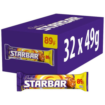 Cadbury Starbar Chocolate Bar 49g (32 x 49g)