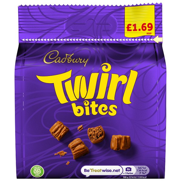 Cadbury Twirl Bites Chocolate Bag 85 g (10 x 85g)