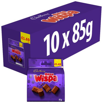 Cadbury Bitsa Wispa Chocolate Bag 85 g (10 x 85g)