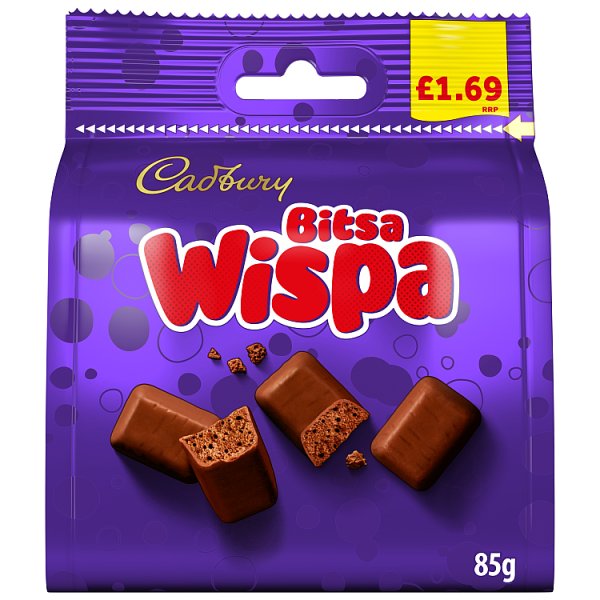 Cadbury Bitsa Wispa Chocolate Bag 85 g (10 x 85g)